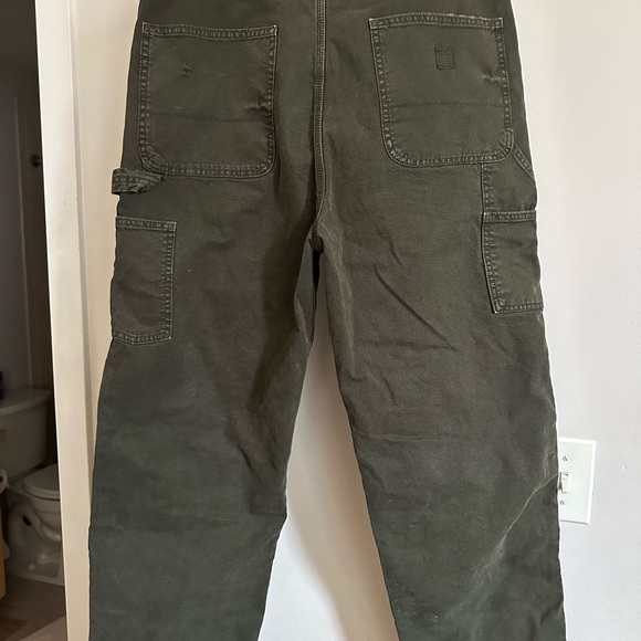 AE Flex Men's Olive Carpenter Pants - Picture 2 of 4